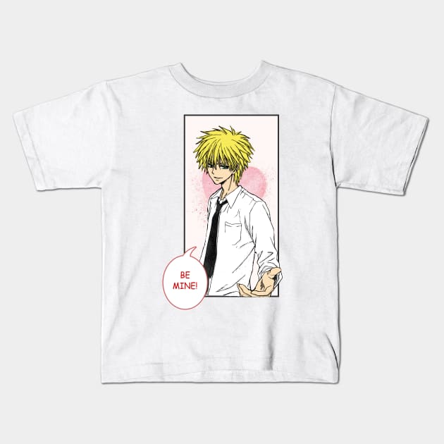 Usui Takumi Fanart || BE MINE Kids T-Shirt by saturnswamp